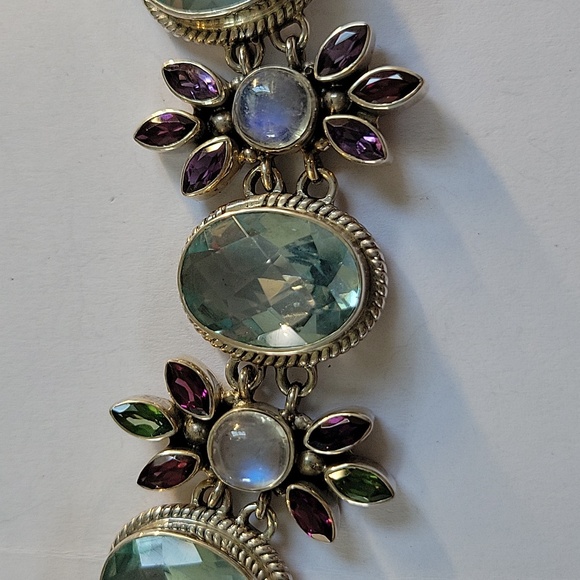 4 of 500 Nicky Butler Sterling Silver multi gemstone bracelet